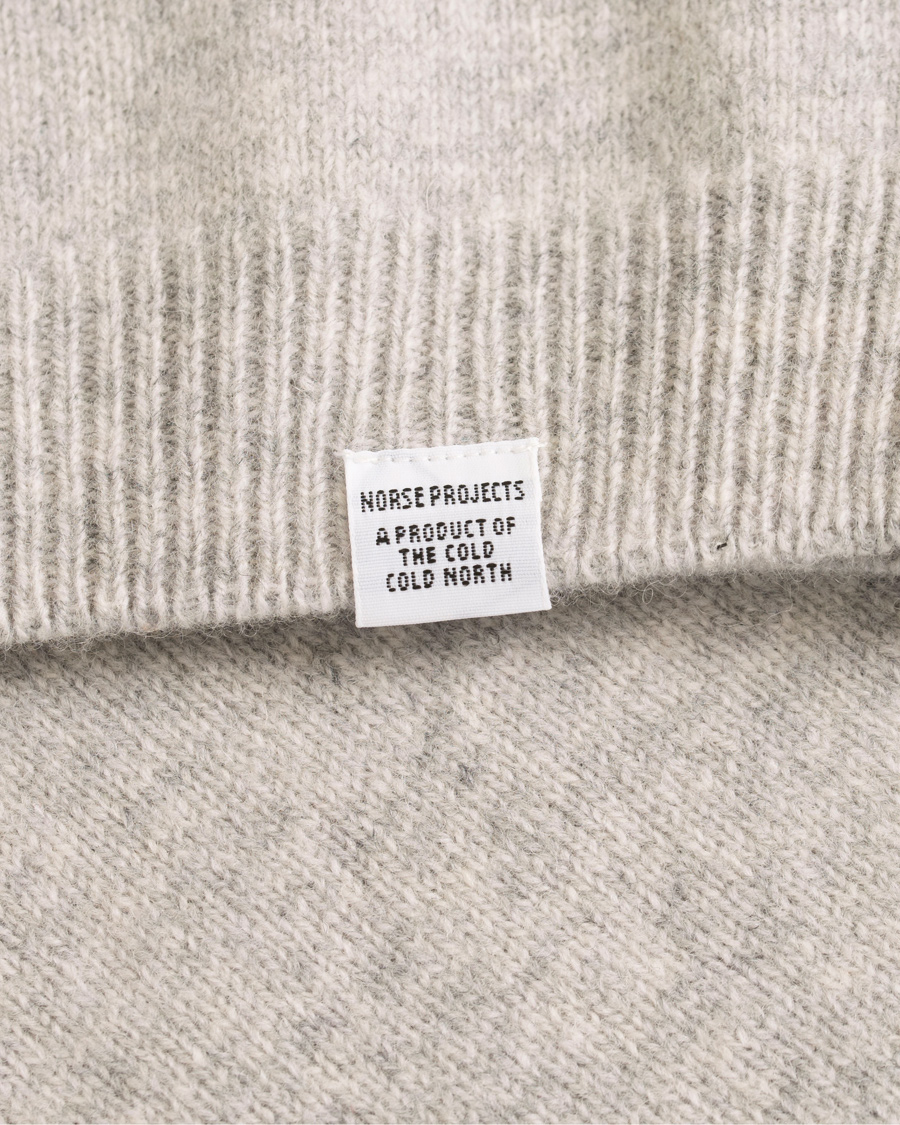 Heren | Truien | Norse Projects | Sigfred Lambswool Crew Neck Light Grey Melange