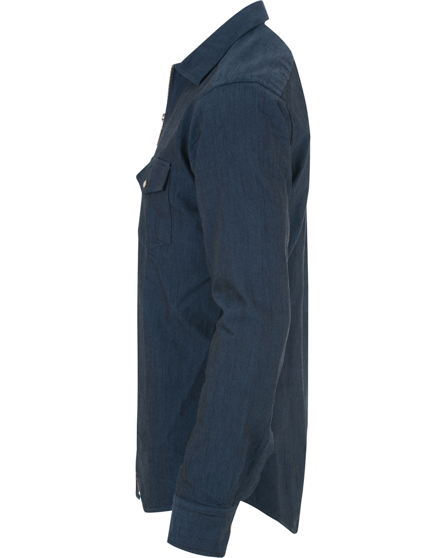 Heren | Jassen | Eton | Slim Fit Overshirt Indigo