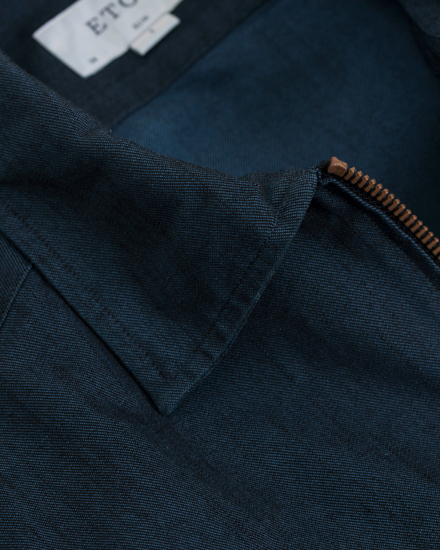 Heren | Jassen | Eton | Slim Fit Overshirt Indigo