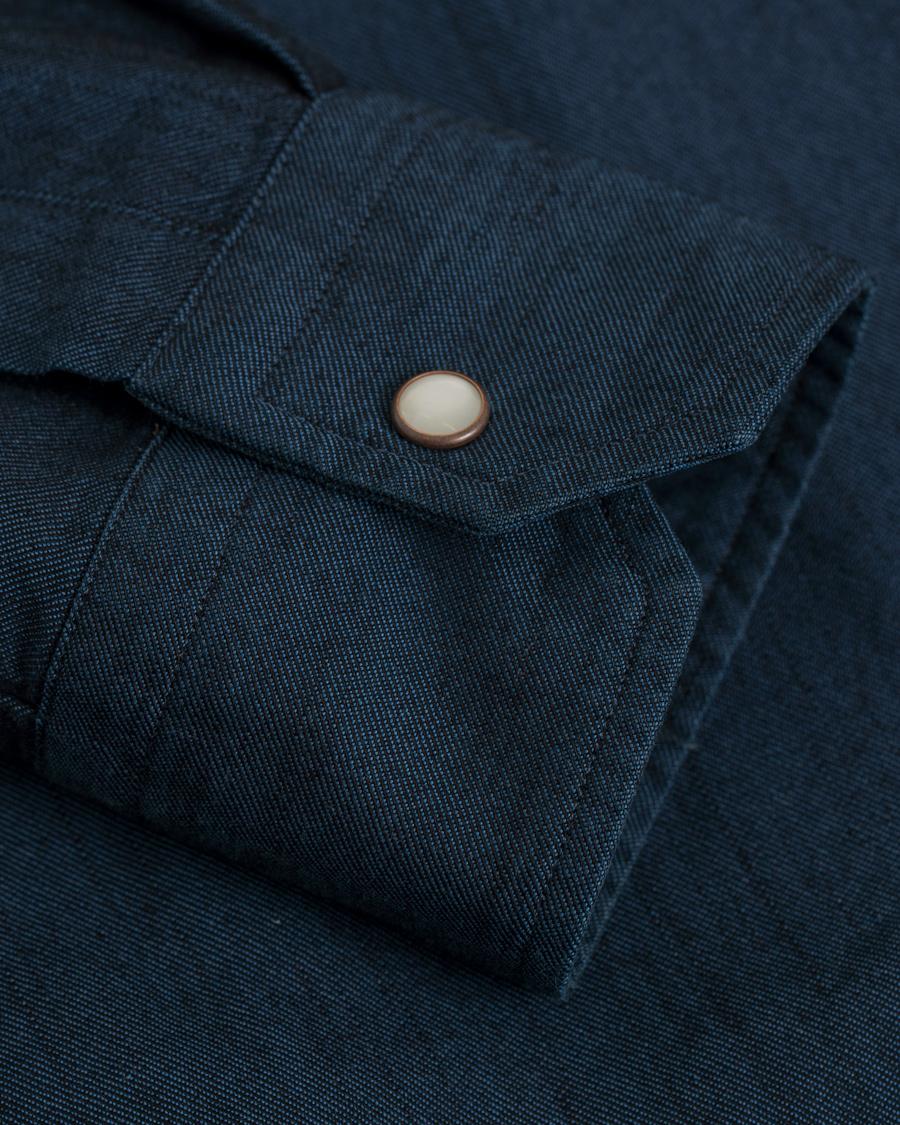 Heren | Jassen | Eton | Slim Fit Overshirt Indigo