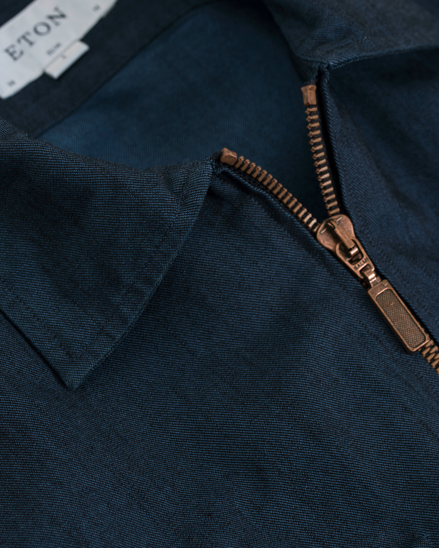 Heren | Jassen | Eton | Slim Fit Overshirt Indigo