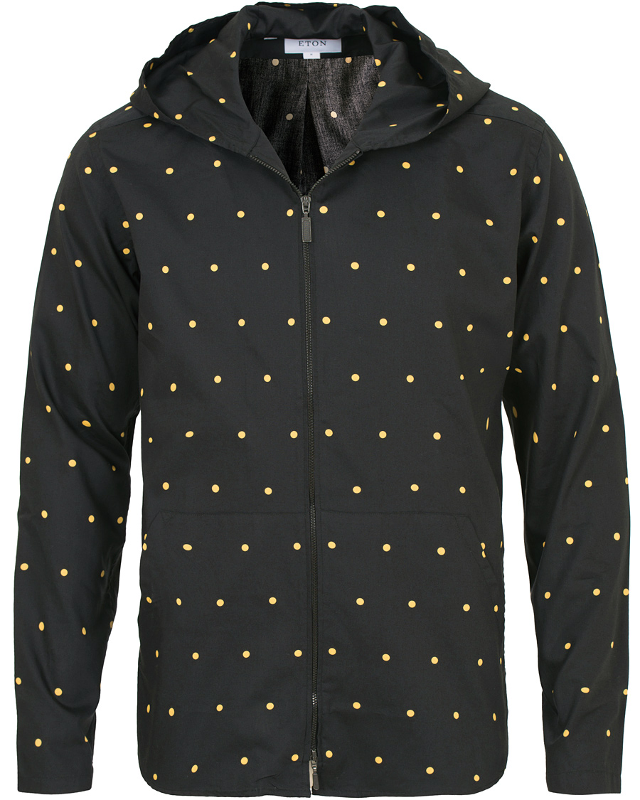 Heren | Overhemden | Eton | The Hacienda Collection Slim Hooded Shirt Jacket Black