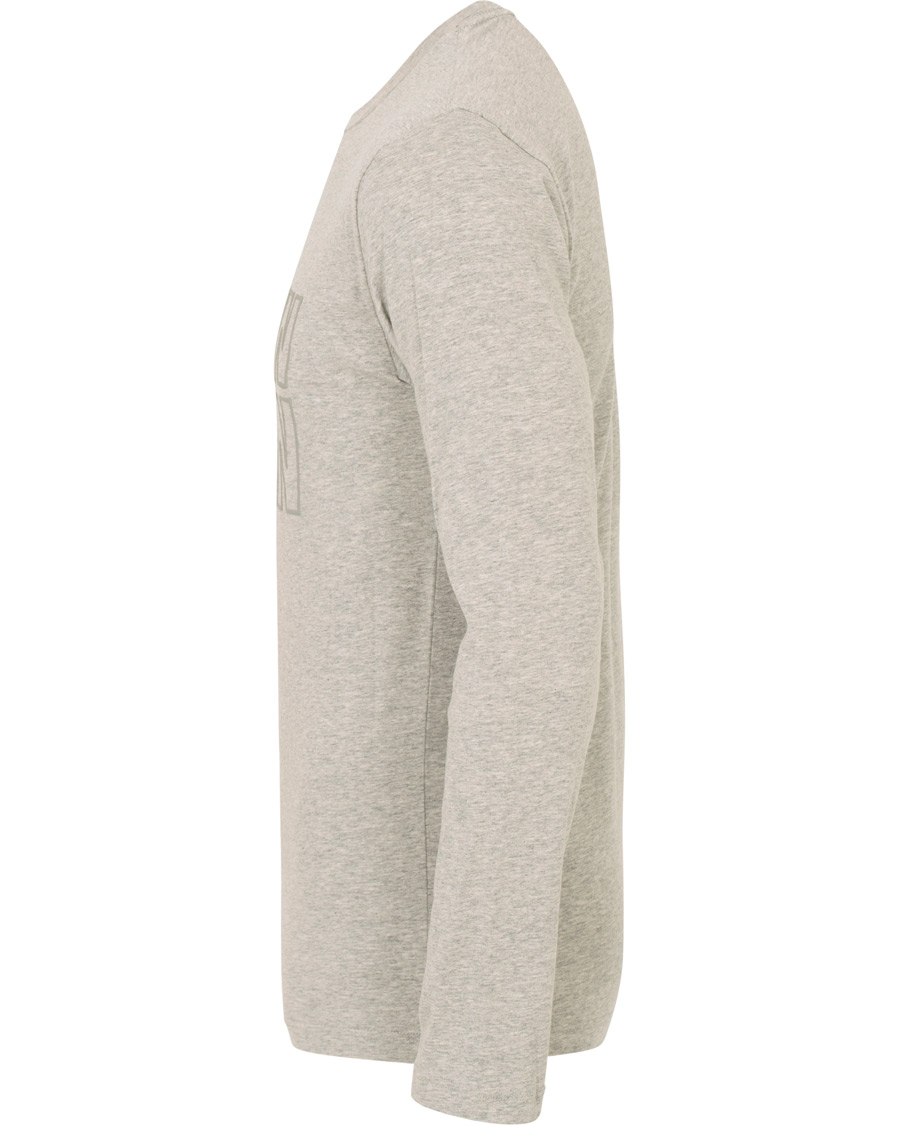 Heren | T-shirts | Calvin Klein | Jeans Logo Long Sleeve Crew Neck Tee Grey