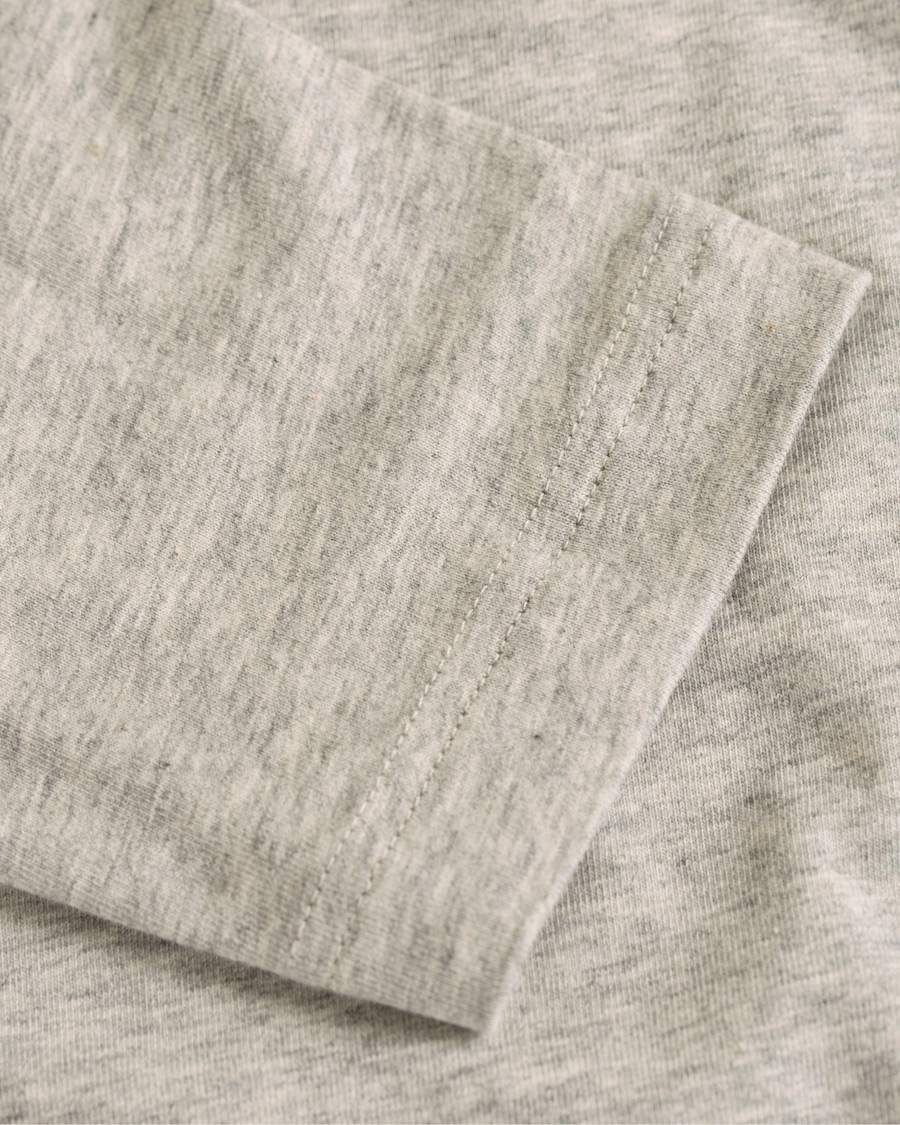 Heren | T-shirts | Calvin Klein | Jeans Logo Long Sleeve Crew Neck Tee Grey