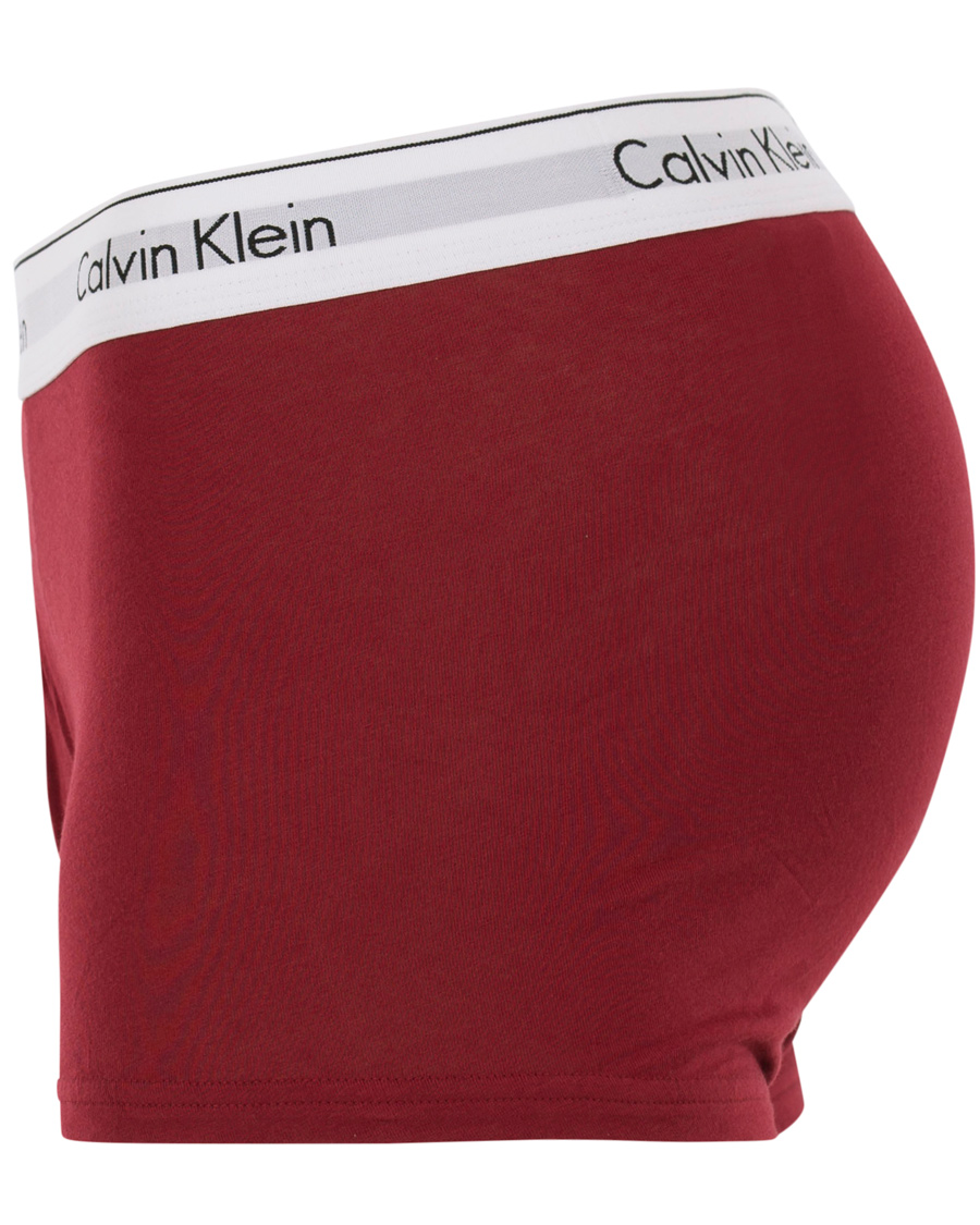 Heren | Ondergoed | Calvin Klein | Jeans Modern Cotton 2-Pack Trunk Dylan Red/Black