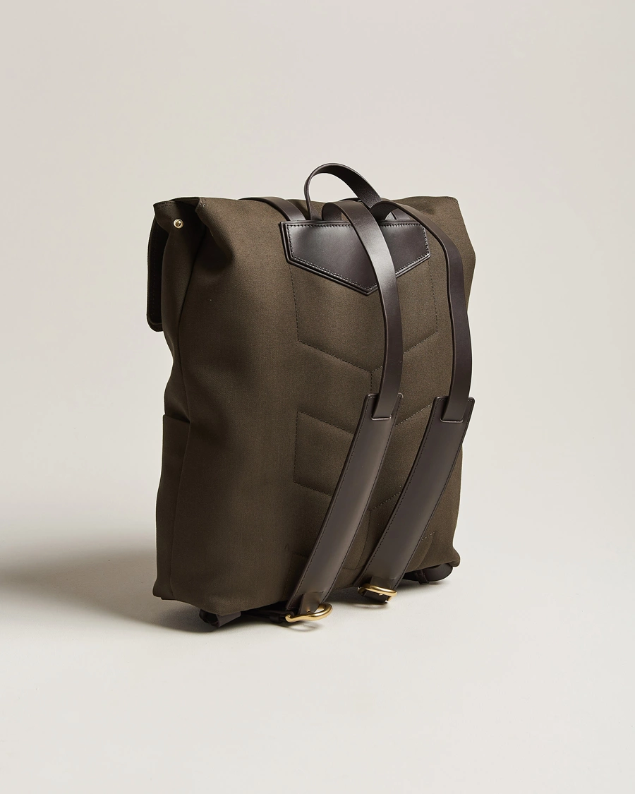 Heren | Accessoires | Mismo | M/S Nylon Backpack Army/Dark Brown