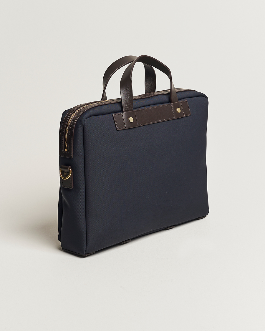 Heren | Tassen | Mismo | M/S Nylon Office Navy/Dark Brown