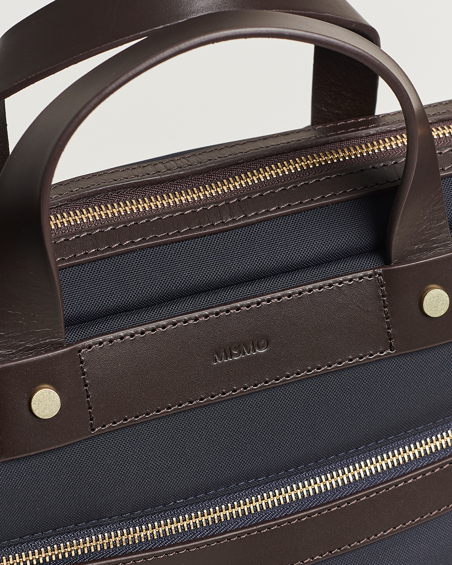 Heren | Tassen | Mismo | M/S Nylon Office Navy/Dark Brown