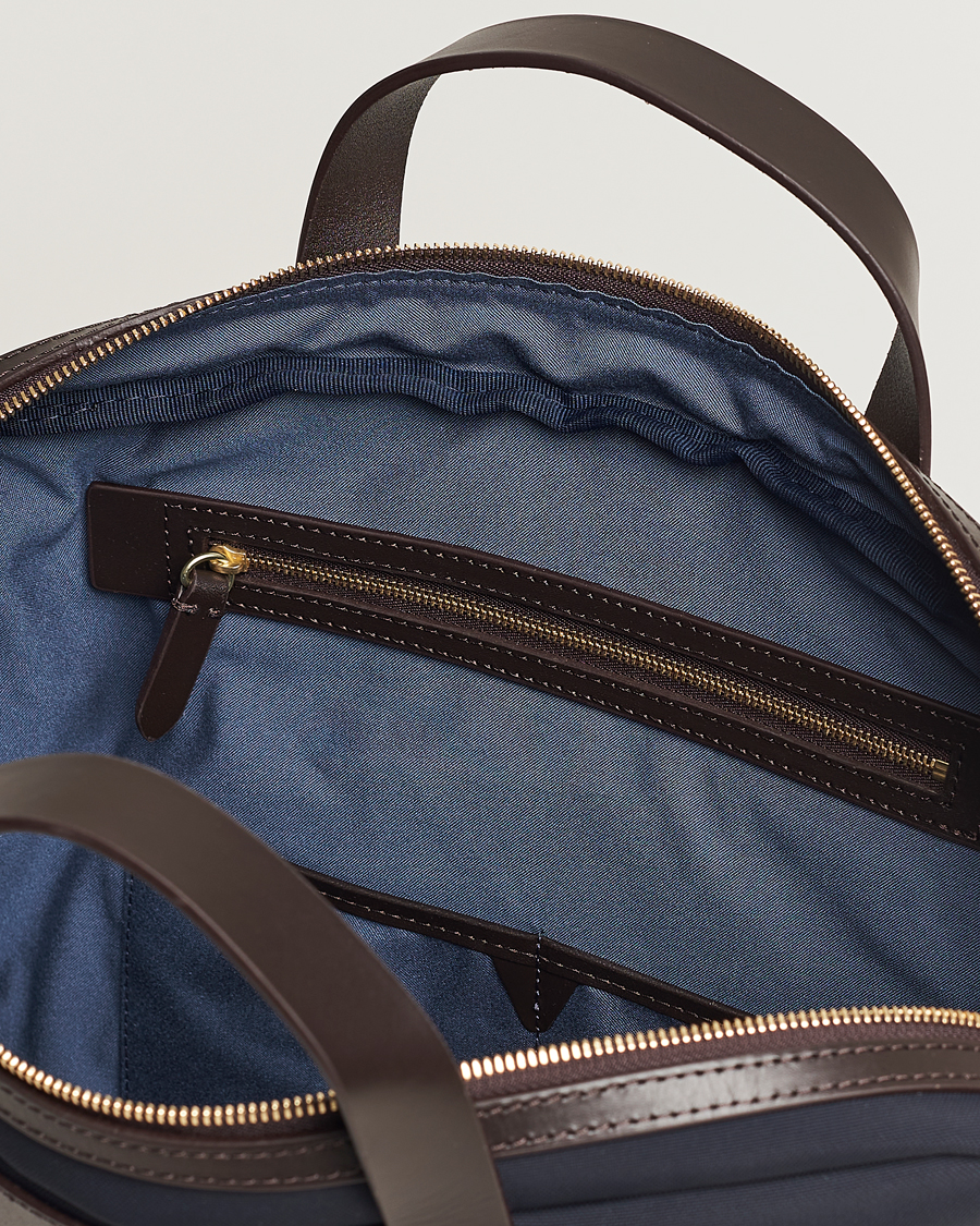 Heren | Tassen | Mismo | M/S Nylon Office Navy/Dark Brown