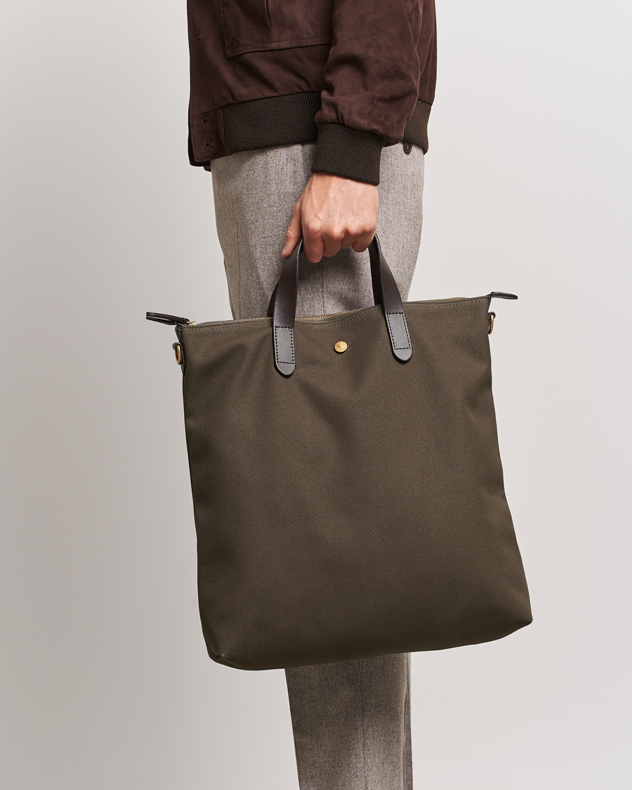 Heren | Mismo | Mismo | M/S Canvas Shopper Army/Dark Brown