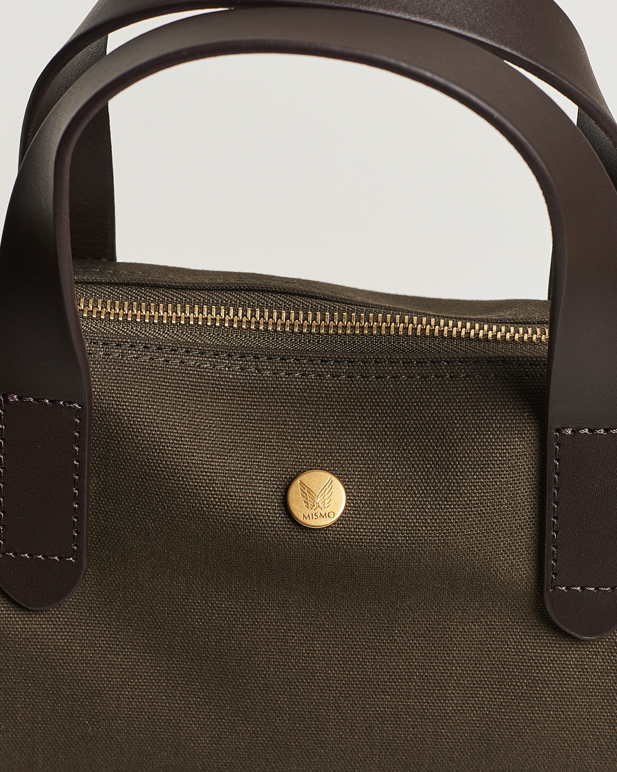 Heren | Tassen | Mismo | MismoM/S Canvas ShopperArmy/Dark Brown
