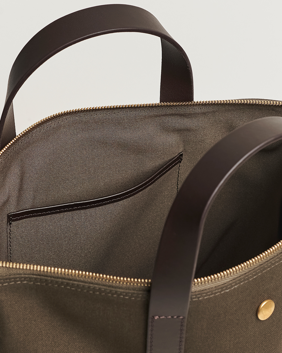 Heren | Tassen | Mismo | MismoM/S Canvas ShopperArmy/Dark Brown