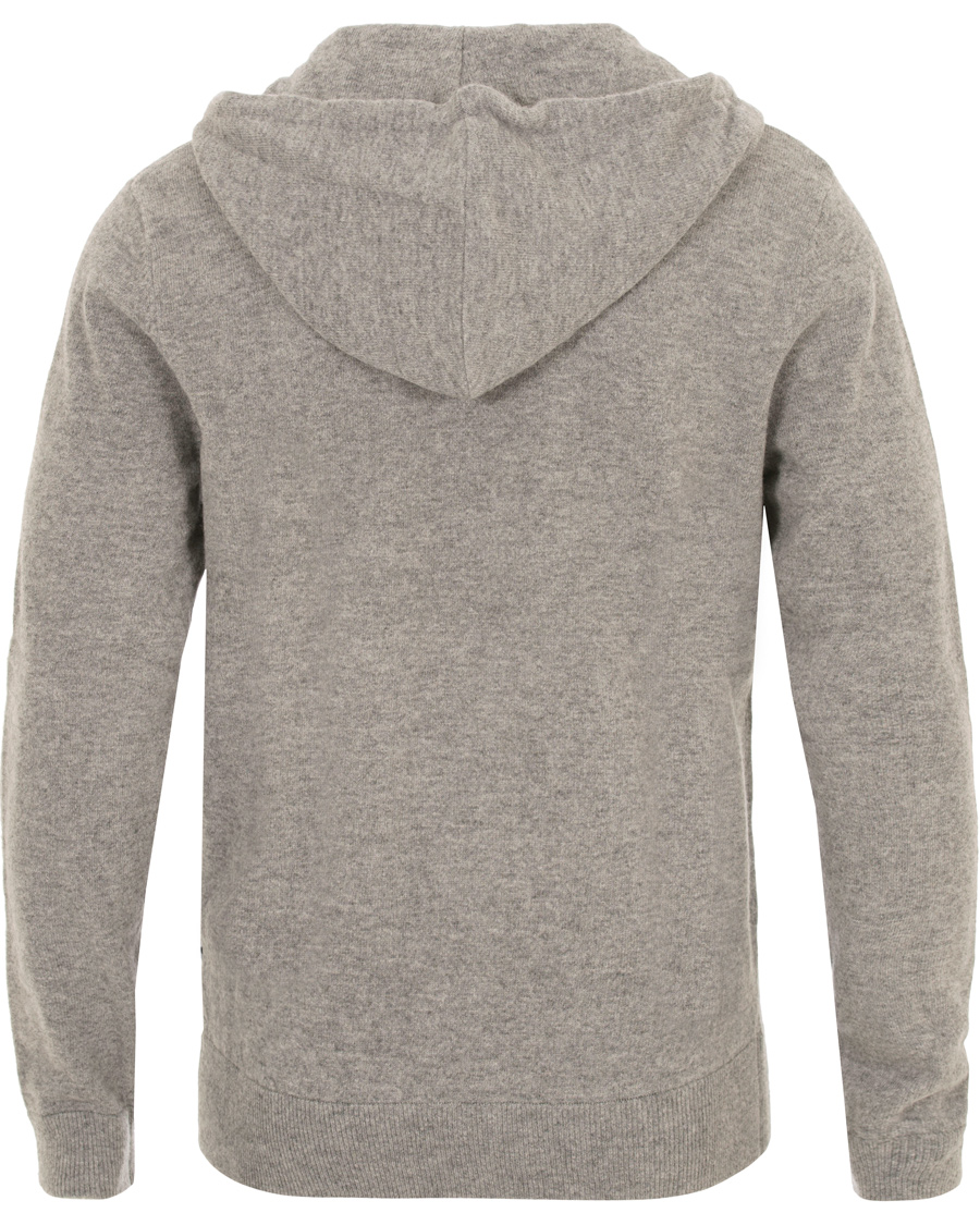 Heren | Truien | NN07 | Wool Full Zip Hoodie Light Grey