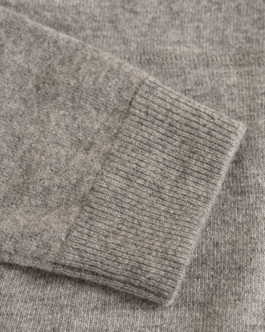 Heren | Truien | NN07 | Wool Full Zip Hoodie Light Grey