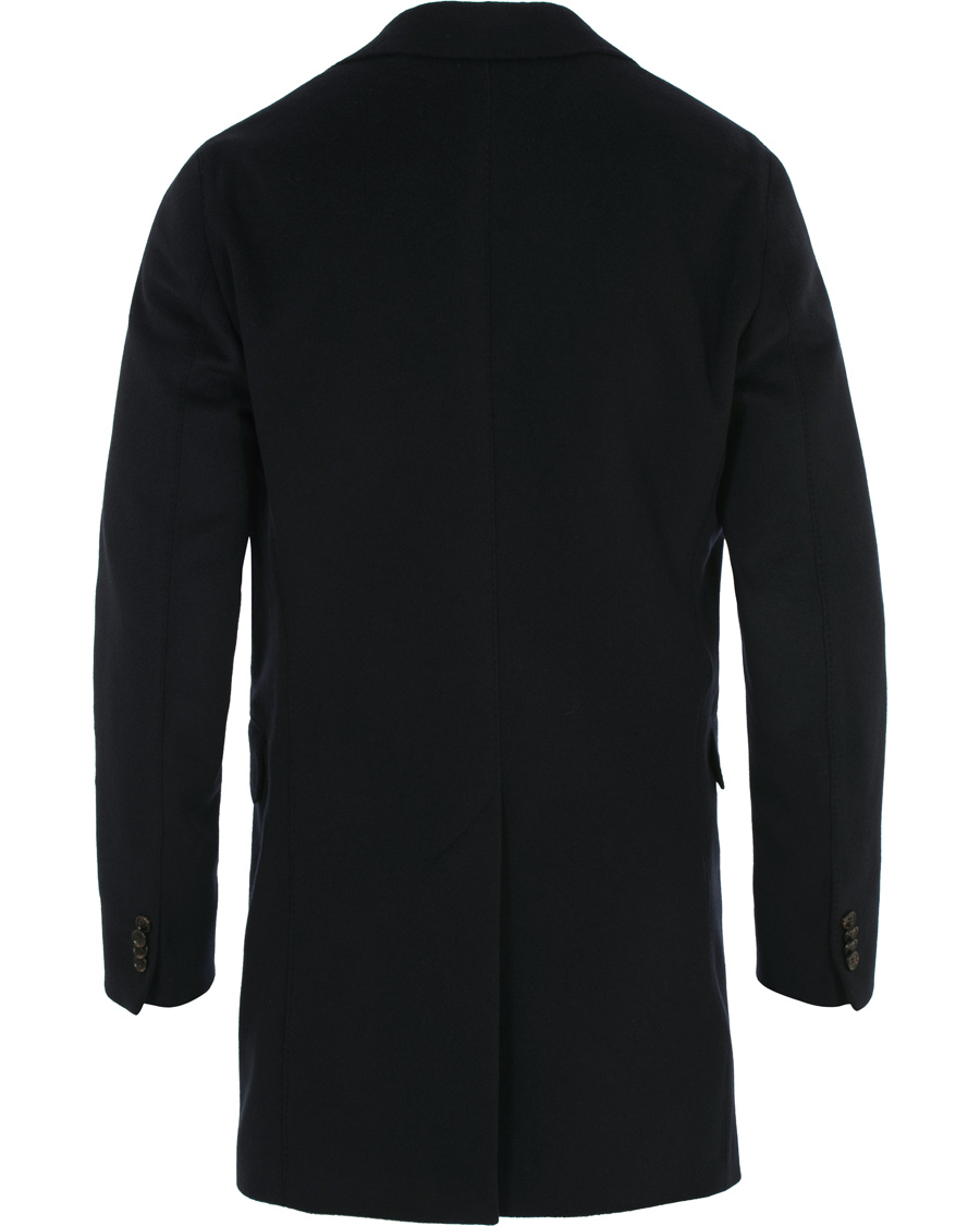 Heren | Jassen | Oscar Jacobson | Saks Wool Coat Navy