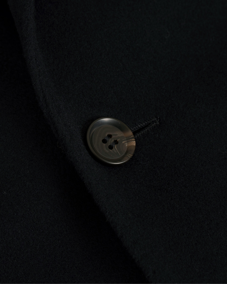 Heren | Jassen | Oscar Jacobson | Saks Wool Coat Navy