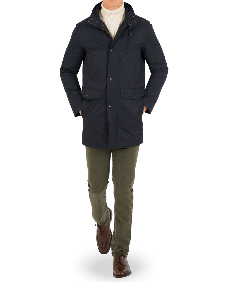 Heren | Jassen | Oscar Jacobson | Danton Water Repellent Jacket Navy
