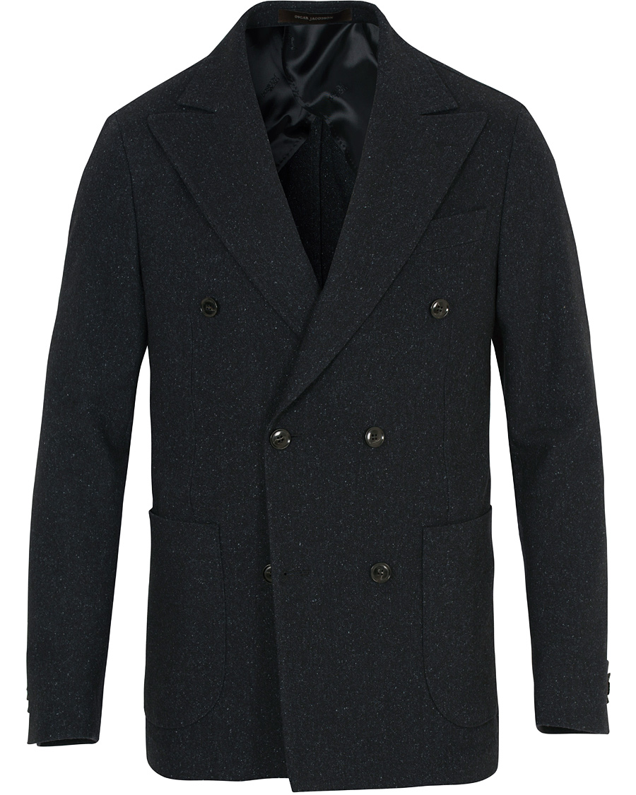 Heren | Blazers | Oscar Jacobson | Erik Double Breasted Blazer Navy