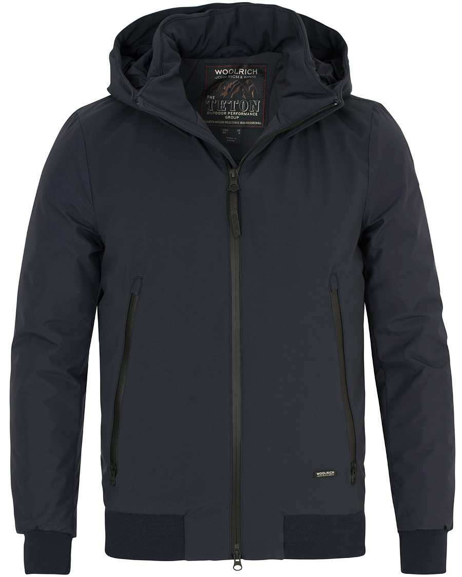 Heren | Jassen | Woolrich | Comfort Rain Jacket Navy