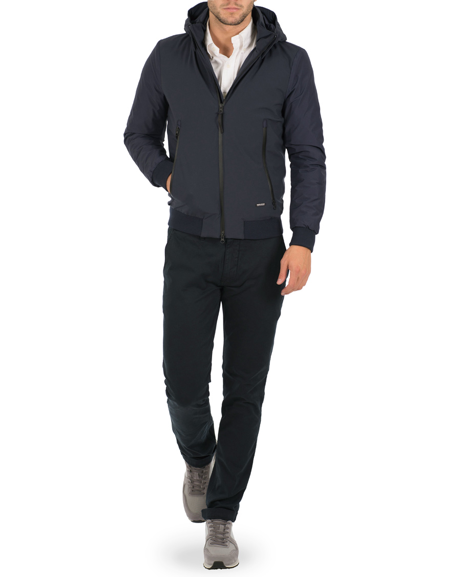 Heren | Jassen | Woolrich | Comfort Rain Jacket Navy