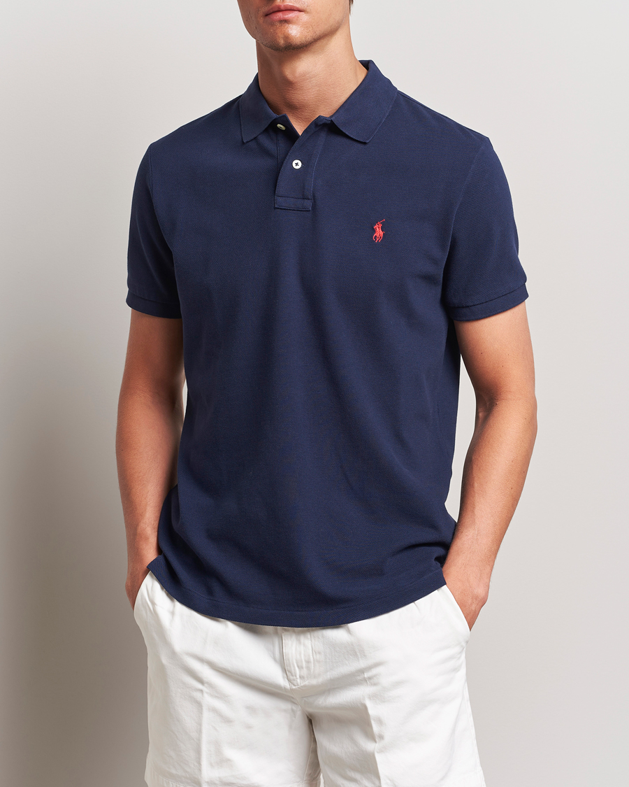 Heren | Stylesegment Casual Classics | Polo Ralph Lauren | Custom Slim Fit Polo Newport Navy