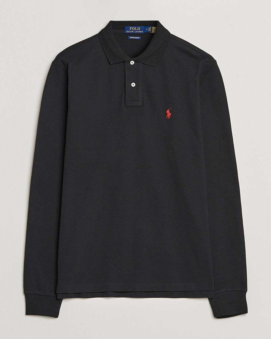 Heren | Polo's | Polo Ralph Lauren | Custom Slim Fit Long Sleeve Polo Polo Black