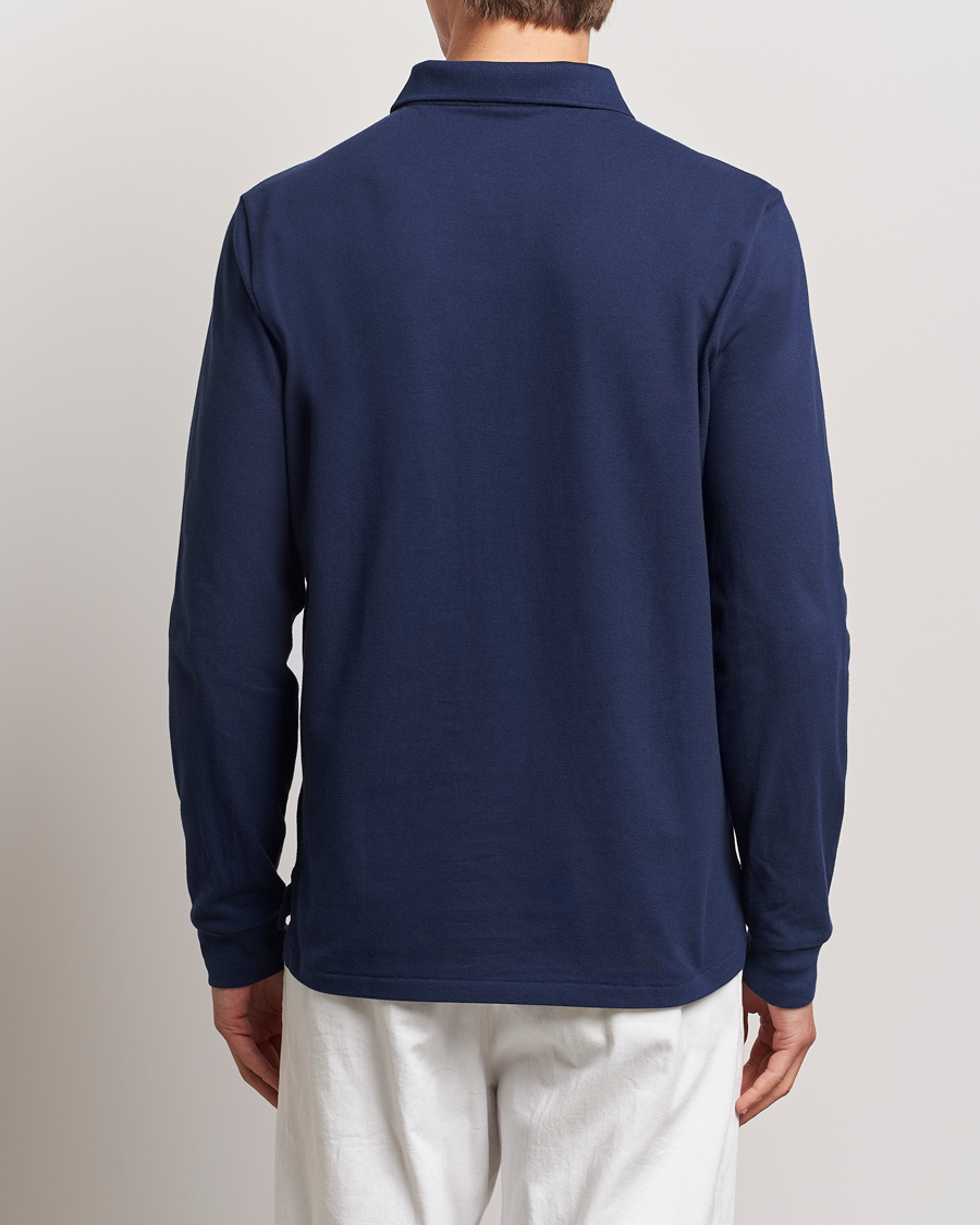 Heren | Polo's | Polo Ralph Lauren | Custom Slim Fit Long Sleeve Polo Newport Navy