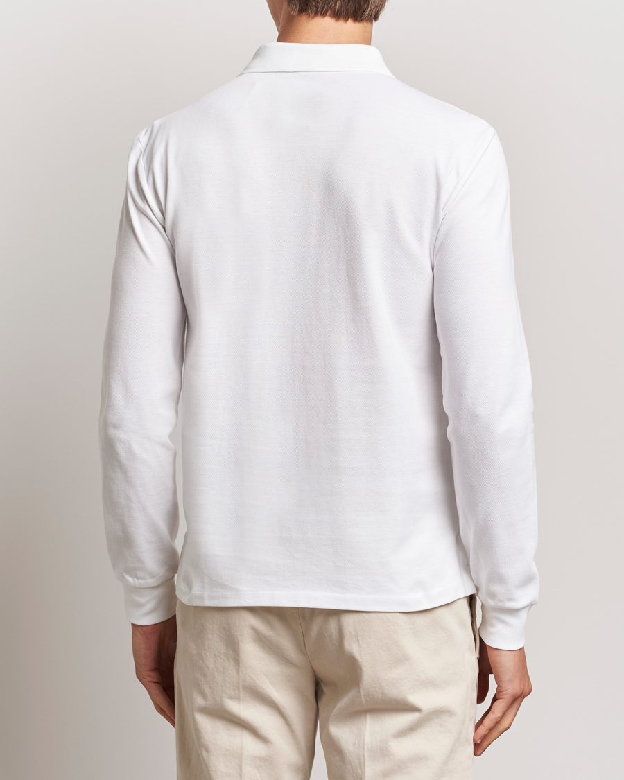 Heren | Polo's | Polo Ralph Lauren | Slim Fit Long Sleeve Polo White