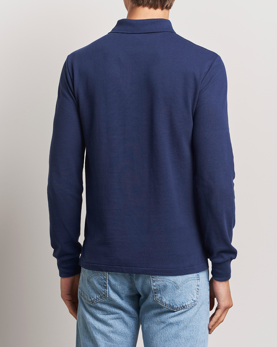 Heren | Polo's | Polo Ralph Lauren | Slim Fit Long Sleeve Polo Newport Navy