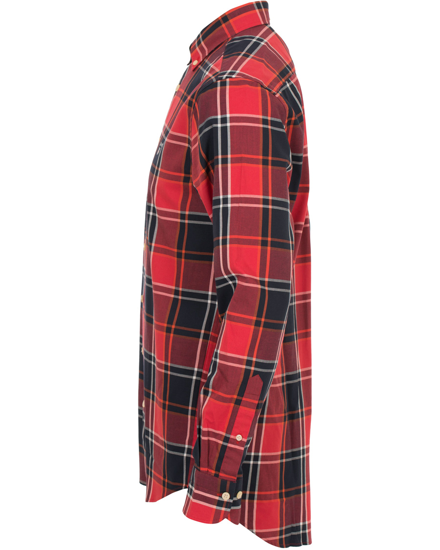 Heren | Overhemden | GANT | Regular Fit Tech Prep Twill Big Check Shirt Red