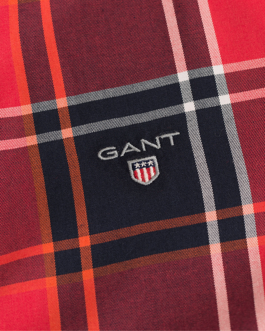 Heren | Overhemden | GANT | Regular Fit Tech Prep Twill Big Check Shirt Red