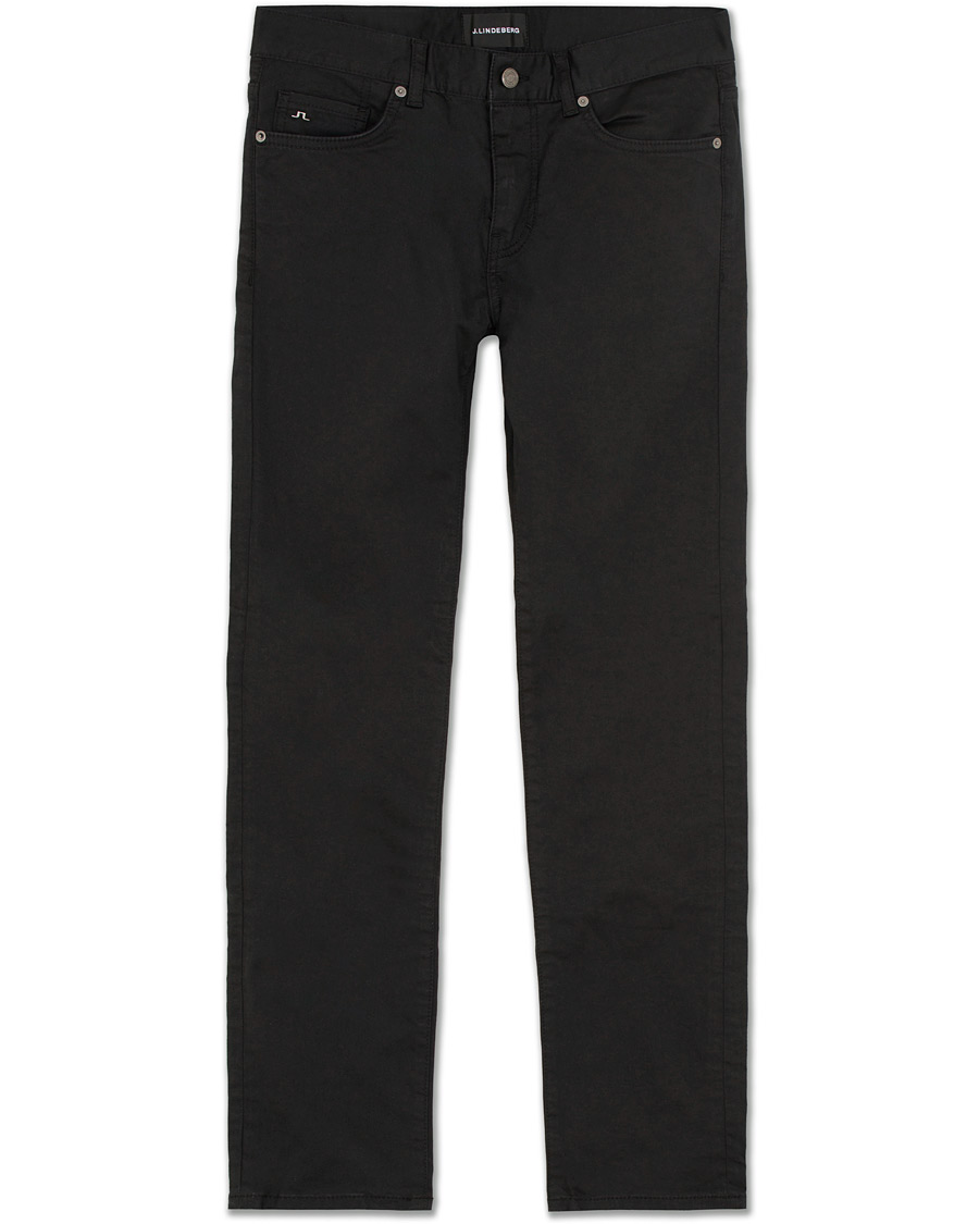 Heren | Jeans | J.Lindeberg | Jay Satin Stretch Jeans Black