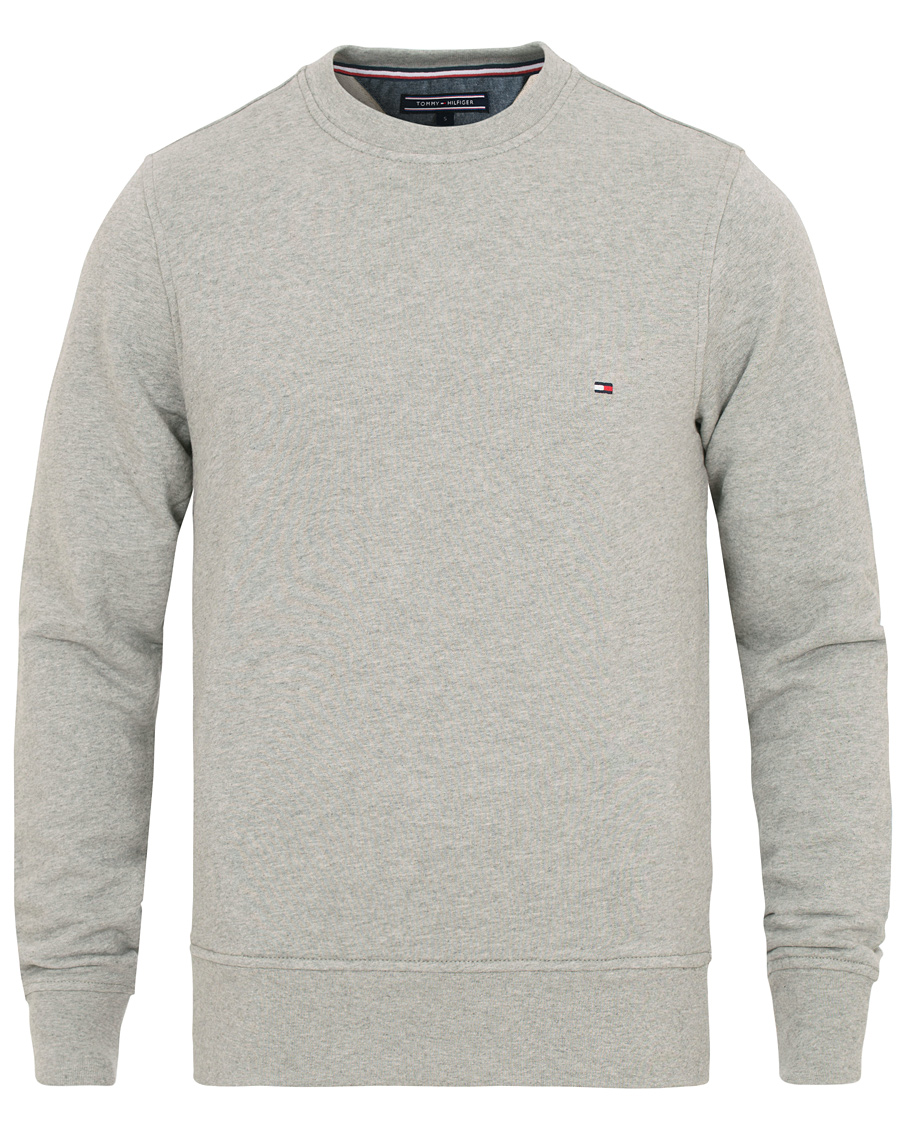 Heren | Truien | Tommy Hilfiger | Cotton Crew Neck Sweatshirt Cloud Heather