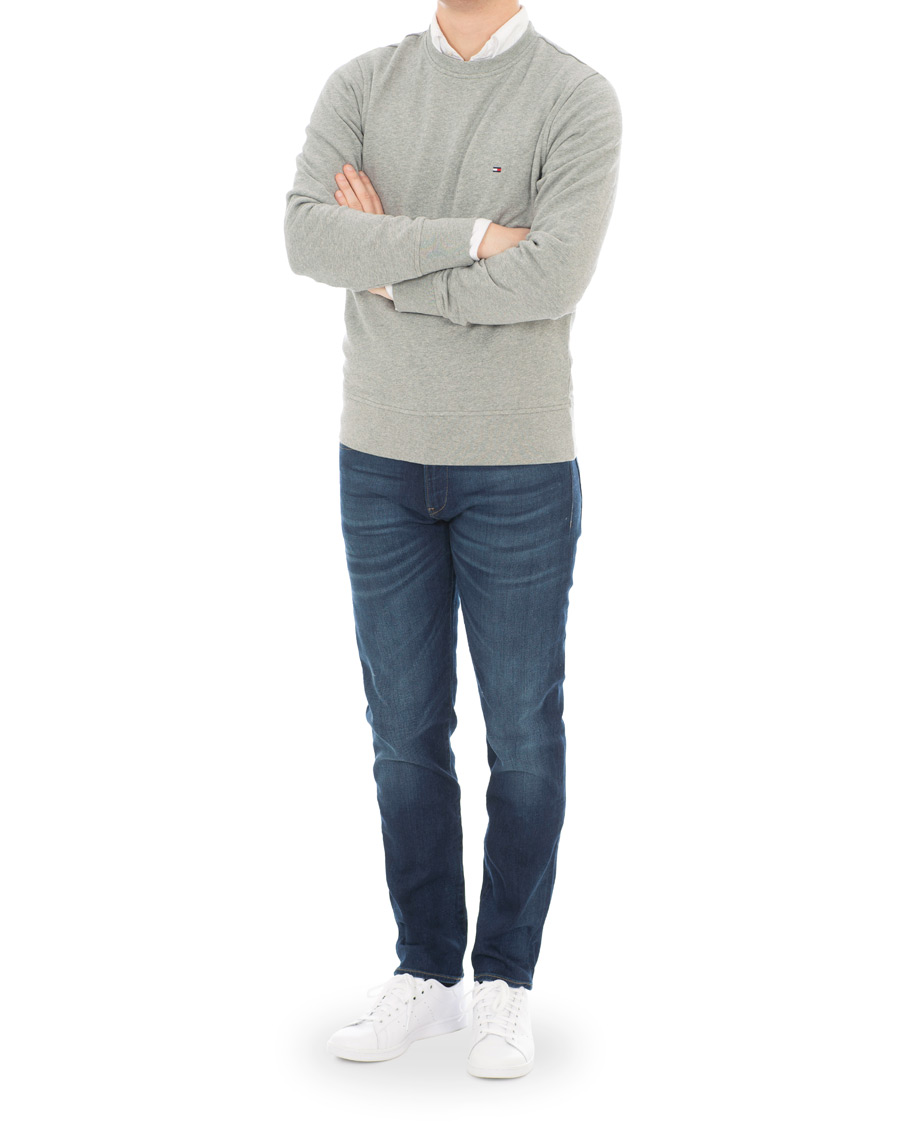 Heren | Truien | Tommy Hilfiger | Cotton Crew Neck Sweatshirt Cloud Heather