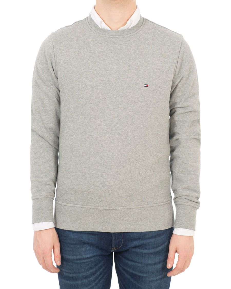 Heren | Truien | Tommy Hilfiger | Cotton Crew Neck Sweatshirt Cloud Heather