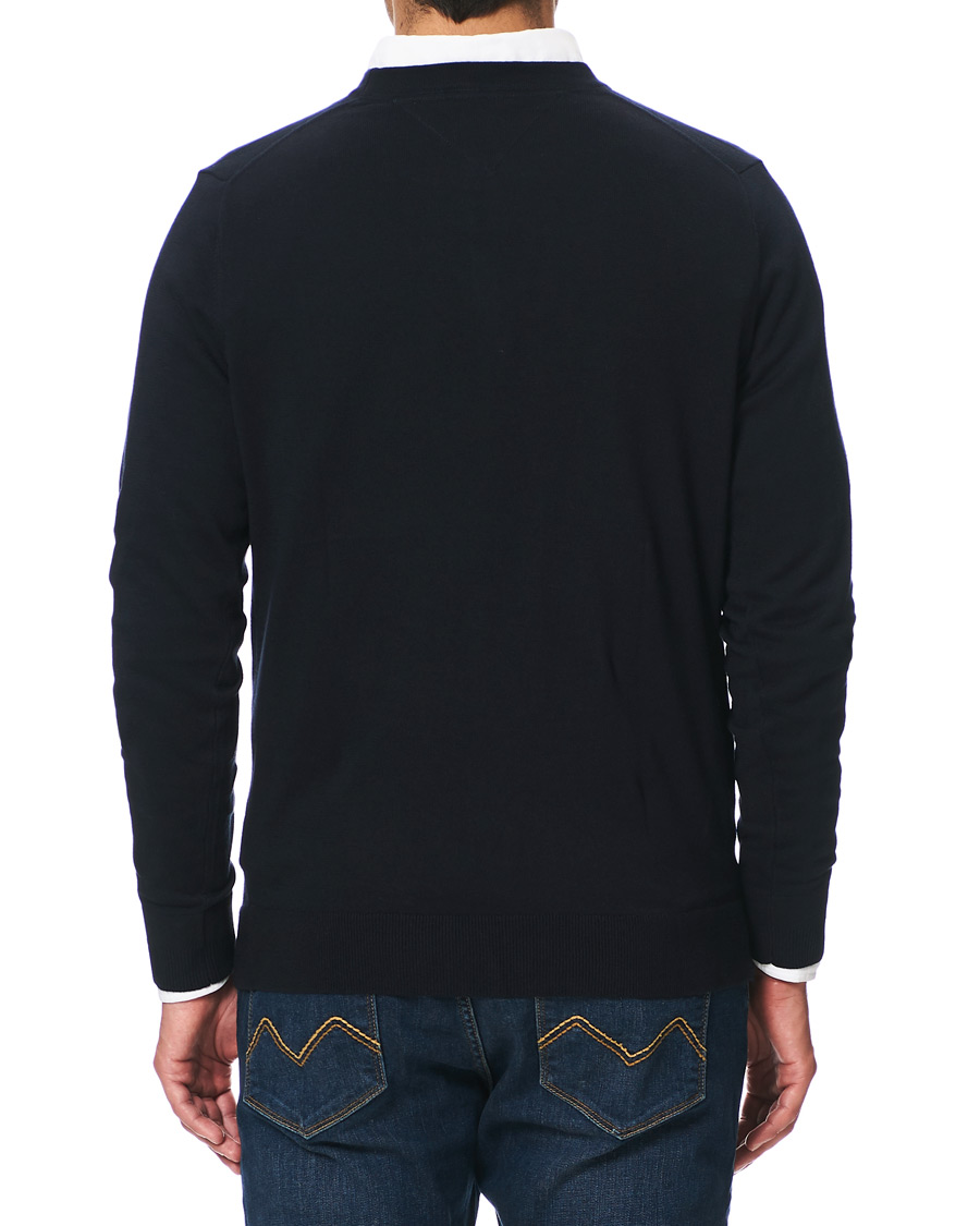 Heren | Truien | Tommy Hilfiger | Cotton/Silk Crew Neck Pullover Sky Captain