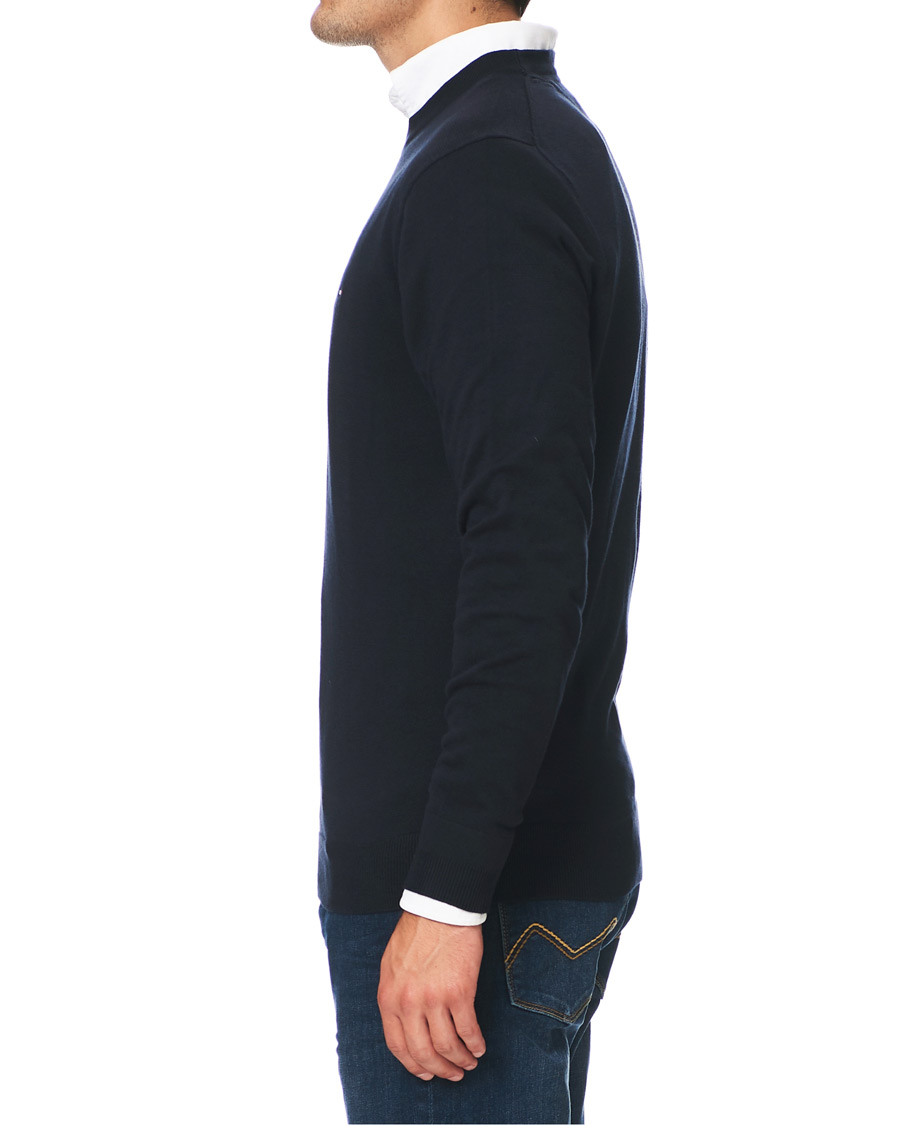 Heren | Truien | Tommy Hilfiger | Cotton/Silk Crew Neck Pullover Sky Captain