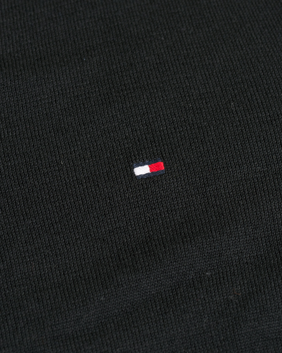 Heren | Truien | Tommy Hilfiger | Cotton/Silk V-Neck Pullover Flag Black