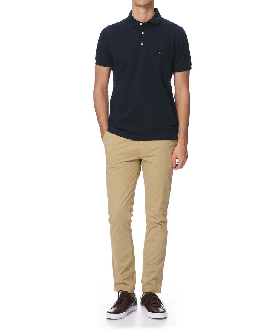 Heren | Polo's | Tommy Hilfiger | Slim Fit Polo Sky Captain