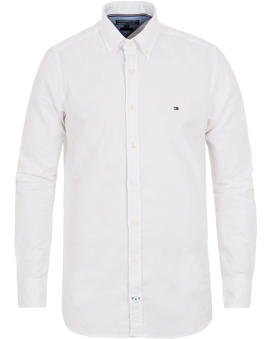 Heren | Overhemden | Tommy Hilfiger | Slim Fit Stretch Oxford Shirt Bright White