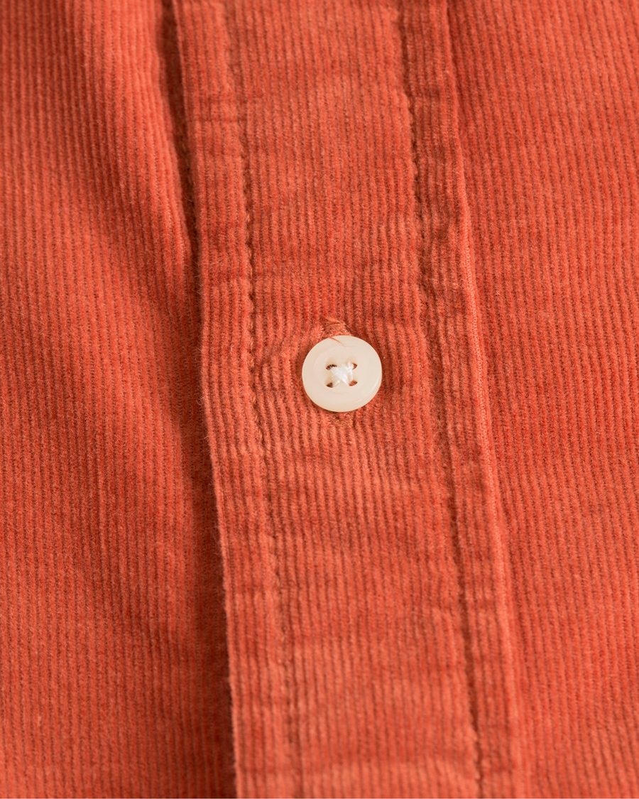 Heren | Overhemden | WACAY | Gusto Baby Cord Shirt Coral