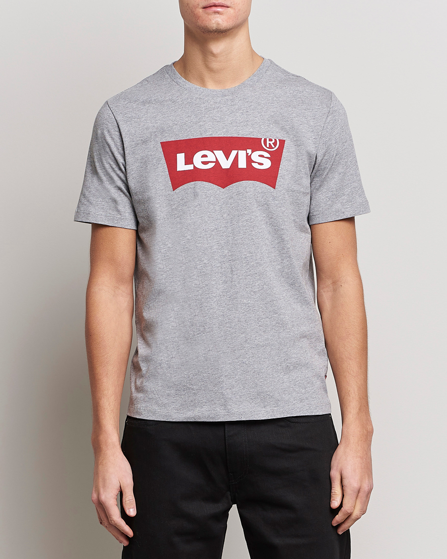 Heren | T-shirts | Levi's | Logo Tee Mid Heather Grey