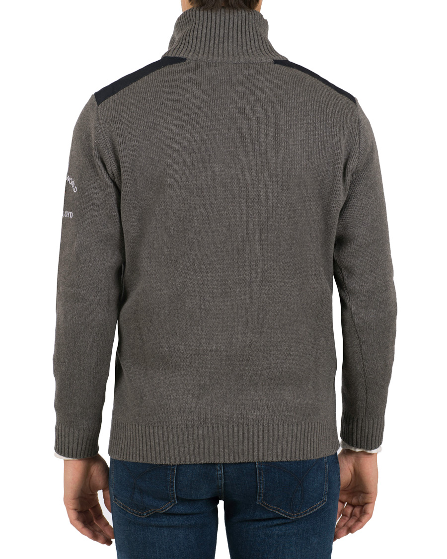 Heren | Truien | Henri-Lloyd | Henri Lloyd RWR Half Zip Grey Melange