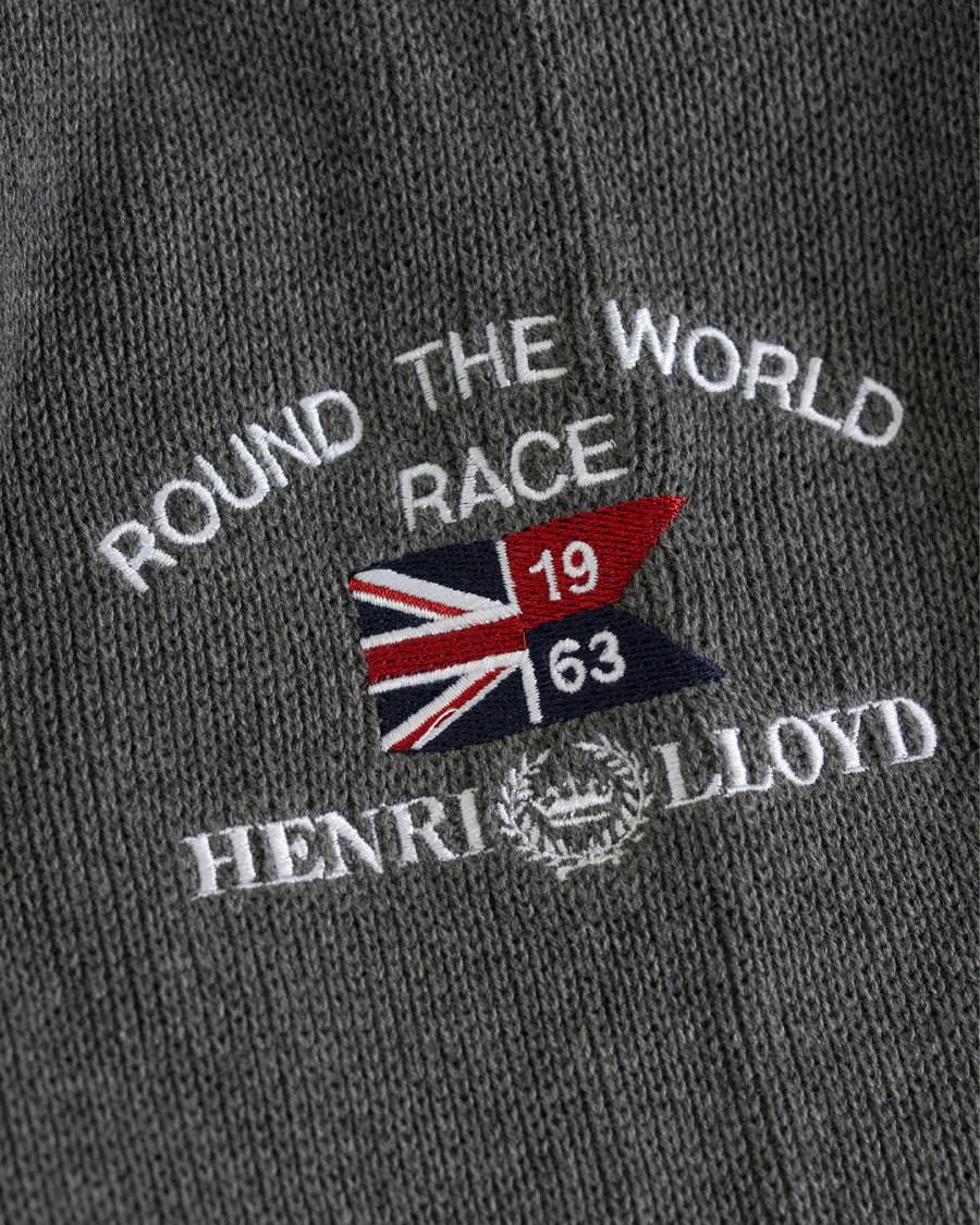 Heren | Truien | Henri-Lloyd | Henri Lloyd RWR Half Zip Grey Melange