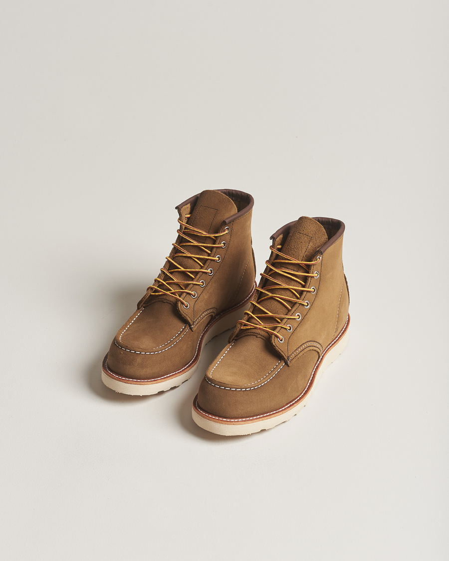 Heren | Suède schoenen | Red Wing Shoes | Moc Toe Boot Olive Mohave