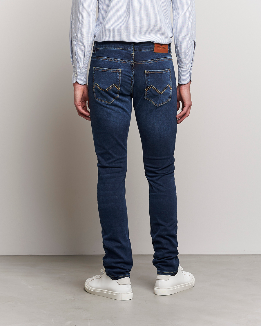 Heren | Jeans | Morris | Steve Satin Jeans Dark Wash