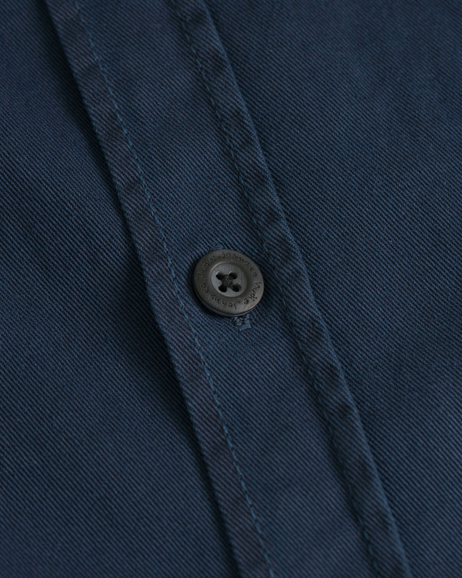Heren | Overhemden | Nudie Jeans | Henry Pigment Dyed Shirt Midnight