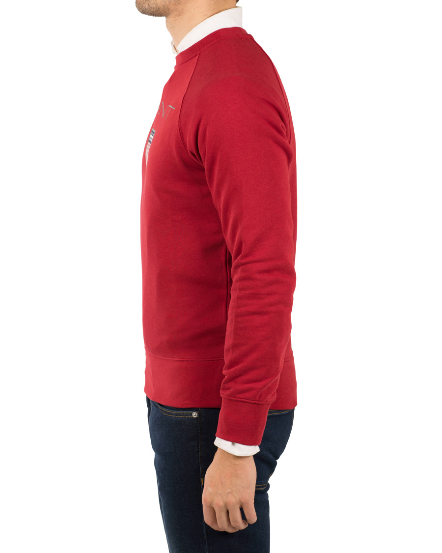 Heren | Truien | GANT | Shield Crew Neck Sweat Dark Red