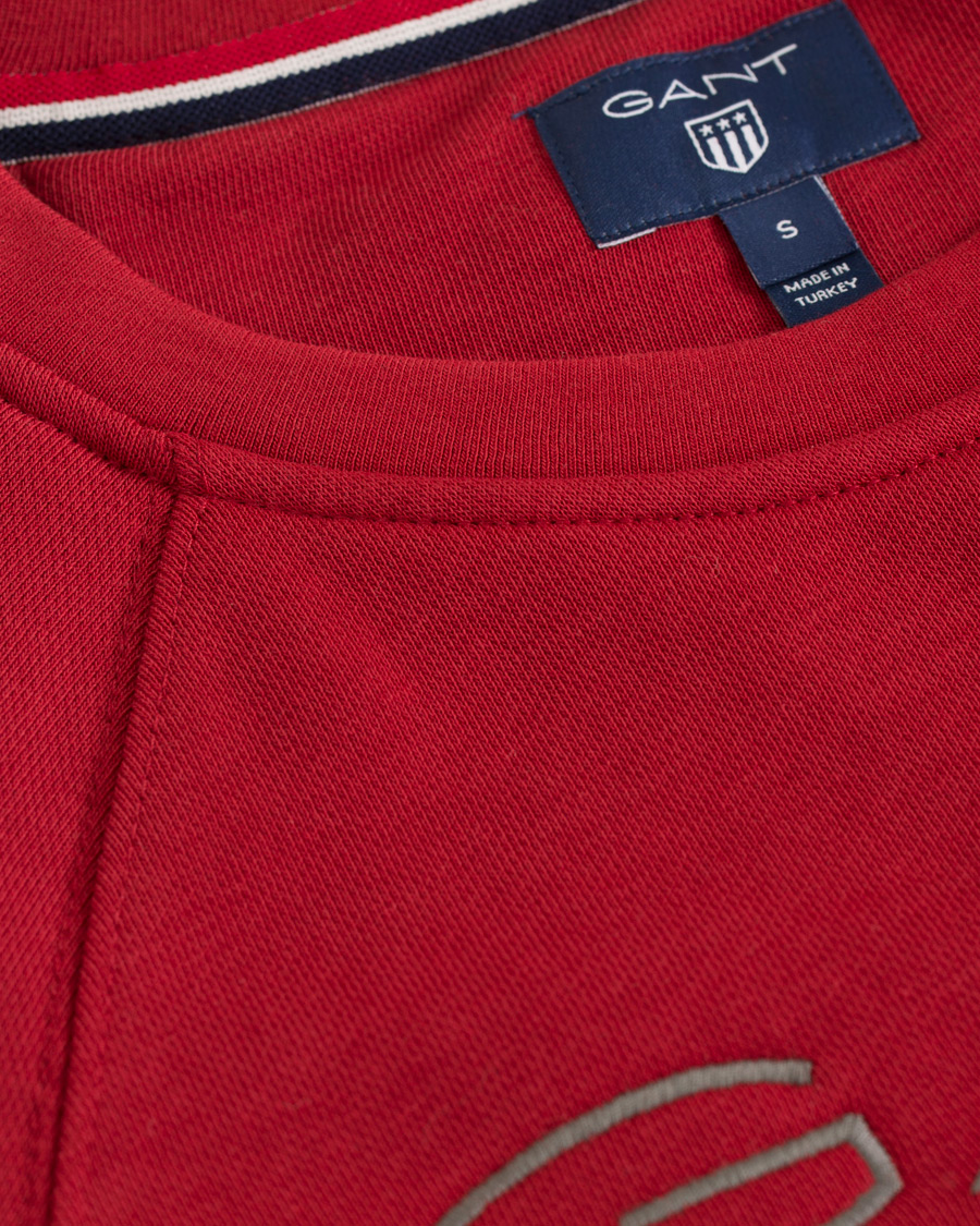 Heren | Truien | GANT | Shield Crew Neck Sweat Dark Red
