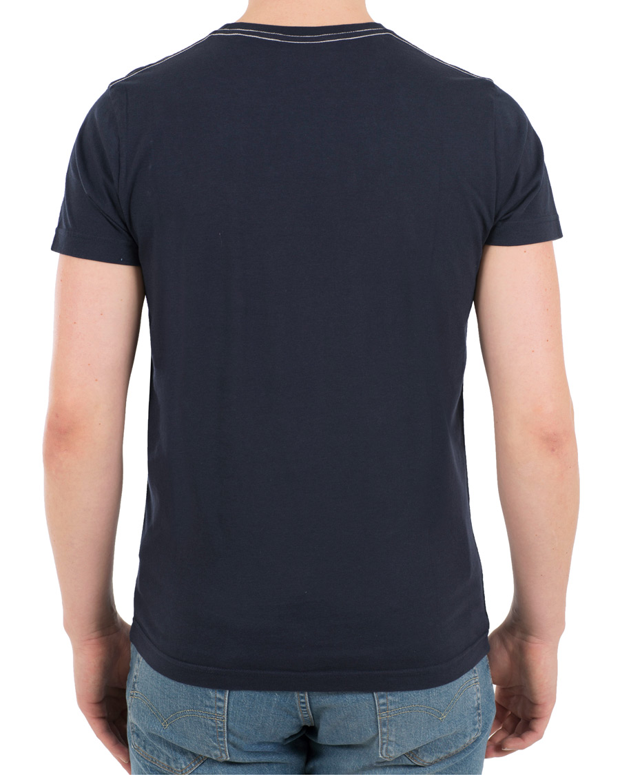 Heren | T-shirts | GANT | New Haven Crew Neck Tee Evening Blue